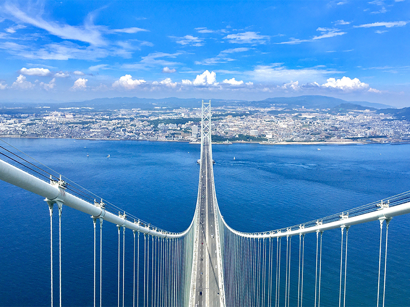 【明石海峡大橋】鳥瞰図絵師 青山大介の解説で楽しむ 明石海峡大橋塔頂体験ブリッジワールド特別貸切ツアー